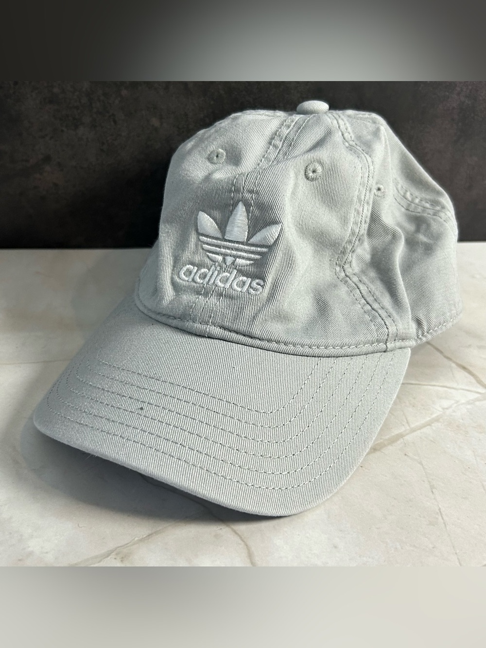 adidas Light Gray Trefoil Baseball Cap